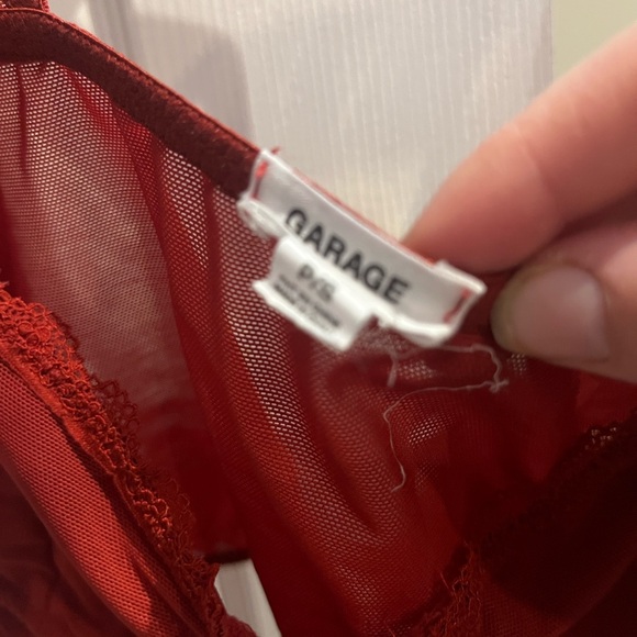 Red Corset Top - Picture 3 of 3